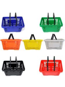 Premier Coloured Shopping Basket with 2 Handles